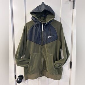 Nike Men's Olive and Black Jacket